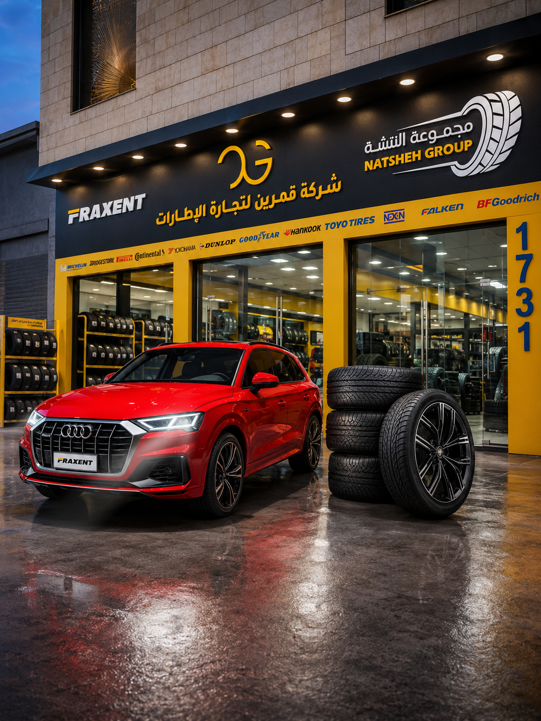 Qamareen Tires showroom